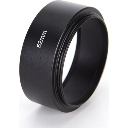 52mm High Quality Lens Hood Metal Camera Lens Hood For Canon Nikon 50mm F1.8 Tool Accessories