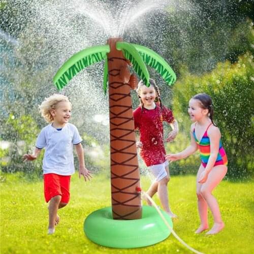 61inches Inflatable Water Spray Coconut Tree Beach Lawn Party Pool Children Outdoor Water Toys