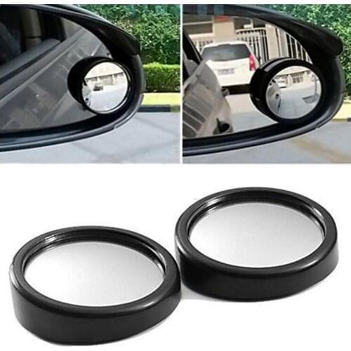 80% Hot Sales 1Pair Car Adjustable Rearview Blind Spot Side Rear View Convex Wide Angle Mirror