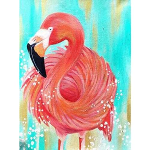 Diamond Painting 5D DIY Cartoon Painting Flamingo Picture Square/Round Diamond Cross Stitch Decorative Painting Artwork TX217