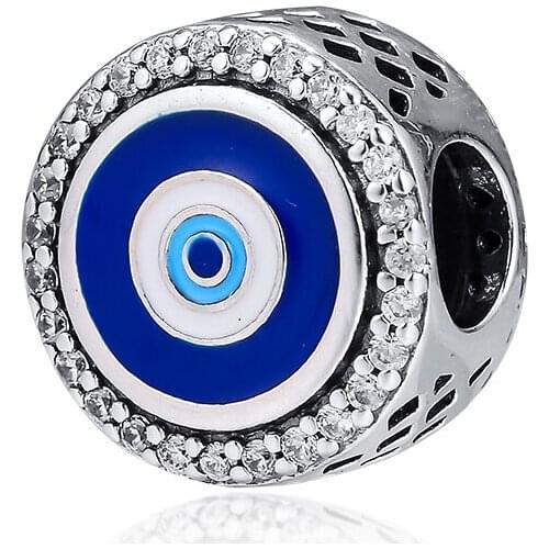 CKK Bead Charm Sterling Silver 925 Charms Original Sparkling Eyes Beads Fits Pandora Bracelet Jewelry Making kralen