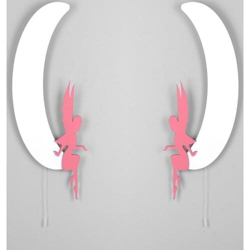 Kids Room Decor Star Fairy Moon Night light Children Lighted Wood Toy Board Wall Decoration Girl Boy Baby Room For