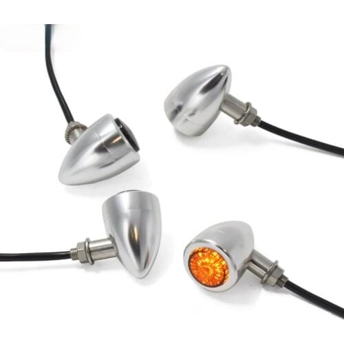 GN125 WEEK8 Retro Motorcycle Modification CNC Aluminum Alloy LED Turn Signal Light Turning Light