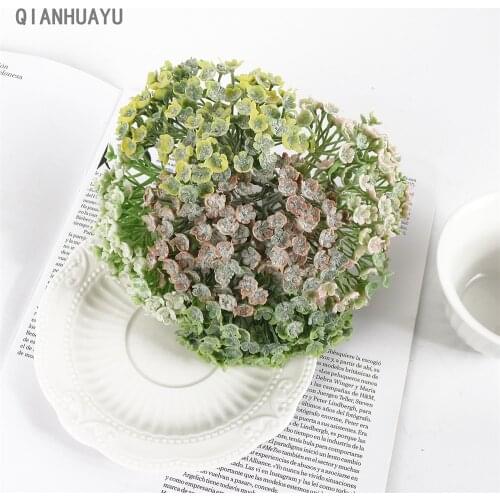 1PC Artificial Plants Small Bunch Of Flowers For Christmas Vase Garden Living Room Decor Home Wedding Decoration Accessories