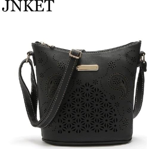 JNKET New Women Large Capacity PU Leather Shoulder Bag Casual Crossbody Bag Ladies Sling Bag