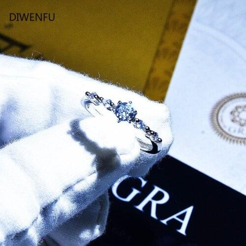 Diamond Rings S925 Sterling Silver for Women 2020 Fashion Romantic Wedding Rings for Couples Diamond Jewlery Engagement Luxury