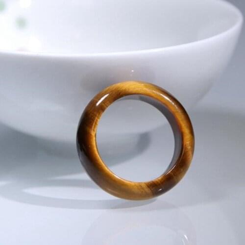 Jade Ring Natural Tigers eye Stone Ring Jewelry Lucky Auspicious Peace Amulet Men‘s and Women’s Fine Jewelry Jade Ring