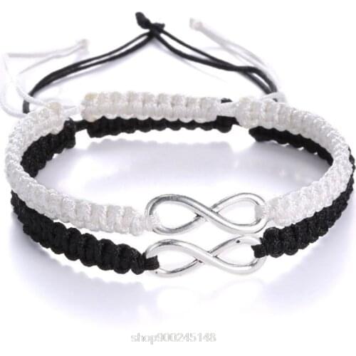 2Pcs Bohemian Lucky Kabbalah Infinity Bracelet Infinity Lovers Braided kit Fashion Jewelry O23 20 Dropshipping
