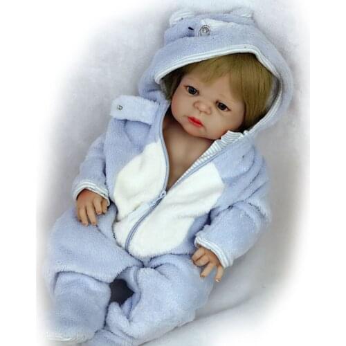 Bebe boneca menino Reborn Dolls 57CM Full Body silicone doll Reborn Baby boy Doll Bath Toy Lifelike Newborn dolls gift