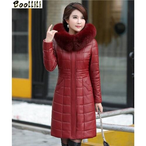 Boollili Fashion Winter Jacket Women Fox Fur Collar White Duck Down Jackets Warm Coat Female Thick Parka Casaco Feminino