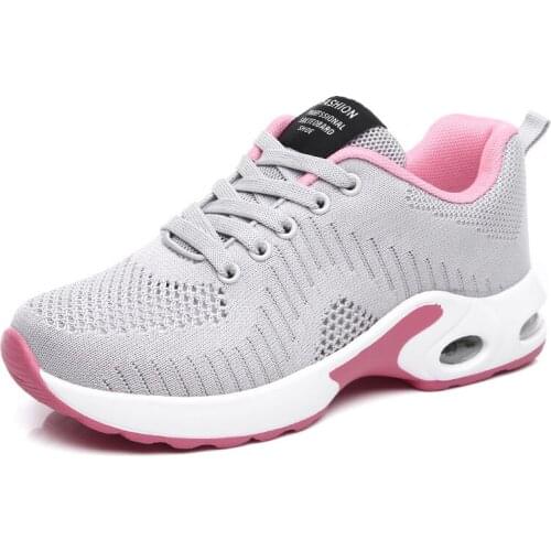 2021 Hot Sell Women Sport Shoes Fashion Platform Sneakers Mesh Outdoor Casual Sneakers Ladies Running Shoes Size35-42