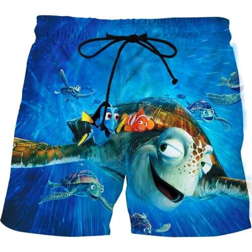 Ocean Fish Series 3D Mens Shorts Summer Island Resort Beach Pants Beach Shorts Mens Leisure Fun Fish Running Shorts Mens Loos