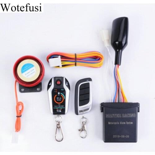 Wotefusi 125dB Motorcycle Anti Theft Security Burglar Alarm System Remote Control Bike Two-way Sensor Alarm Siren Guard [PA623]