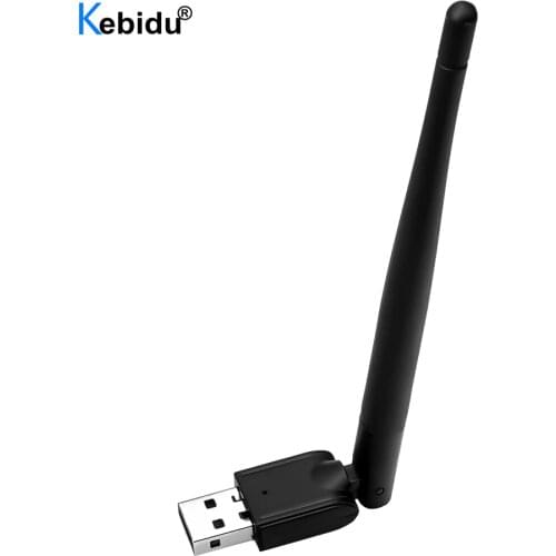 Kebidu 2.4G 150Mbps Network Card For Laptop USB WiFi LAN Adapter Wireless Antenna For DVB T2 TV Set Top Box Support MT7601 Chip