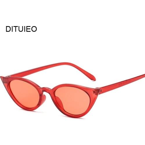 Cat Eye Sunglasses Women Summer Candy Color Brand Designer High Quality Vintage Cateye Oval Sun Glasses Female
