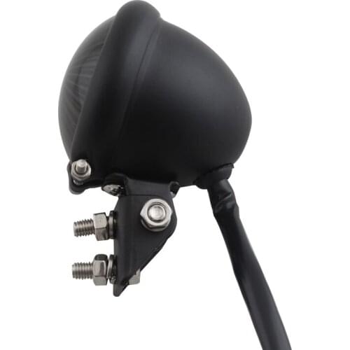 Universal Motorcycle Black LED Brake Running Taillight Mini Bates lamp for Harley Bobber Chopper Cafe Racer Custom Chopper