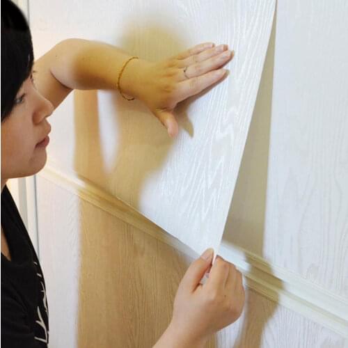 Wokhome Vinyl Self Adhesive Wood Wallpaper PVC Film Furniture Cupboard Desktop Wardrobe Door Waterproof Wall Sticker Home Decor