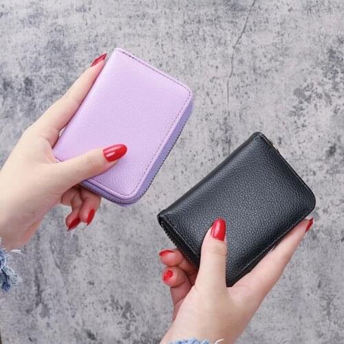 PU Leather Women Wallet ID Credit Card Holder Wallets Female Small Coin Purse Women Money Bag Mini Wallet Card Bag for Ladies
