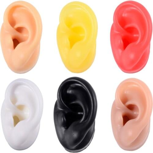 1Pcs 1:1 Silicone Ear Model Practice Piercing Tools Ear Stud Display Tool Can Be Reused Body Jewelry