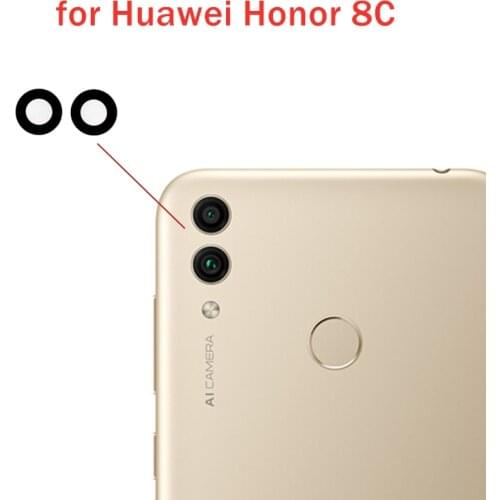 2pcs for Huawei Honor 8C Back Camera Glass Lens Main Rear Camera Lens with Glue for Huawei Honor 8C Repair Spare Parts