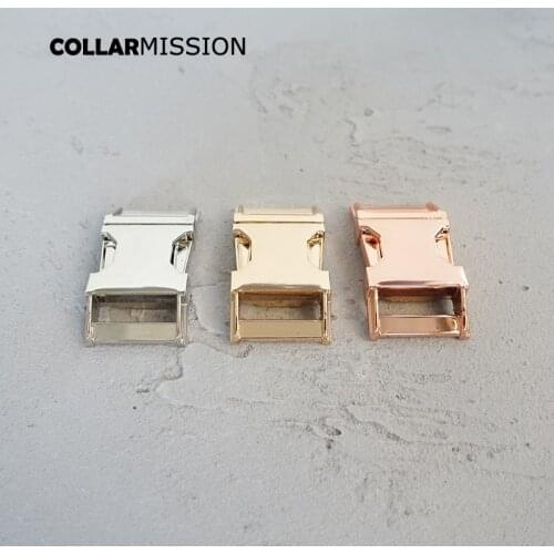 20pcs/lot Plated metal buckle safety quick release buckle custome 25mm dog collar diy accessory Personal Security lock 4 kinds