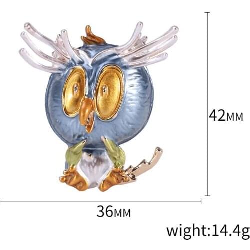 2020 Creative Personality Trendy Monster Animal Shape Drop Oil Brooches for Women Girl Corsage Jewelry Gifts Charm Accessories