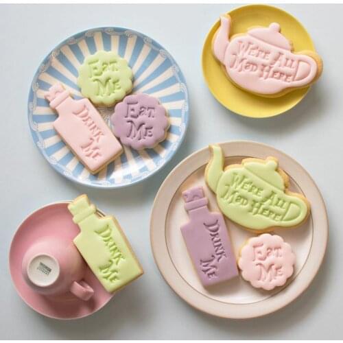 3 PCS Kitchen Dessert Diy Mold Cookie Mold Cutter Creative Biscuit Mold Embossing Craft Decoration Kitchen Baking Tools