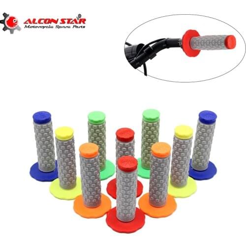 Alconstar- 7/8" 22mm Motorcycle Dirt Pit Bike Motocross Handlebar Rubber Gel Hand Grips Brake for Honda CRF 230 for Kawasaki