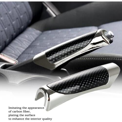 Auto General Carbon Fiber Handbrake Trim Sleeve Handbrake Breaker Protector Handbrake Handle Trim Sleeve Auto Parts