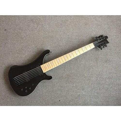 2019 New + Factory + Rickenback custom 6 strings 4003 bass guitar black ricken bass Free Shipping 6 string 4003 fireglo bass