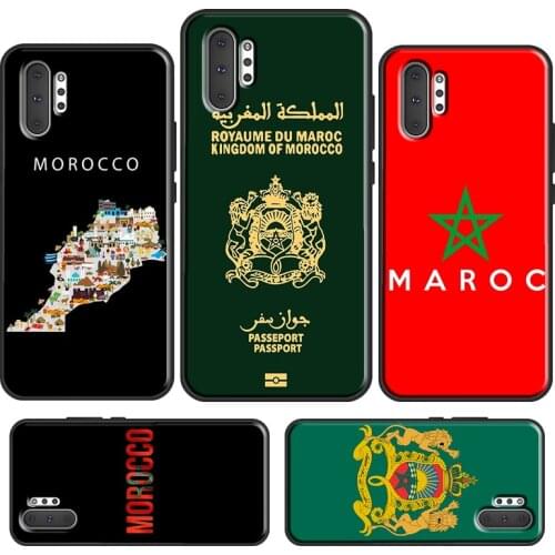 Maroc Morocco Flag For Samsung S10 S8 S9 S20 Plus Case For Galaxy Note 9 8 10 Plus Note 20 Ultra Coque