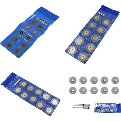 10Pcs 22/25/30/35MM Mini Diamond Grinding Cutting Wheel Disc Saw Blades Sharpener Cut Off Abrasive Disks Rotary Tools For Dremel