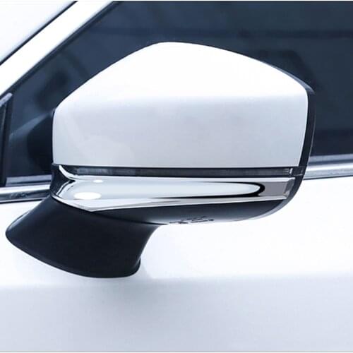 For Mazda CX-5 CX5 2017-2020 ABS Chrome Car Door Side Rearview Mirror Strip Trim Cover Exterior Decoration Accessories