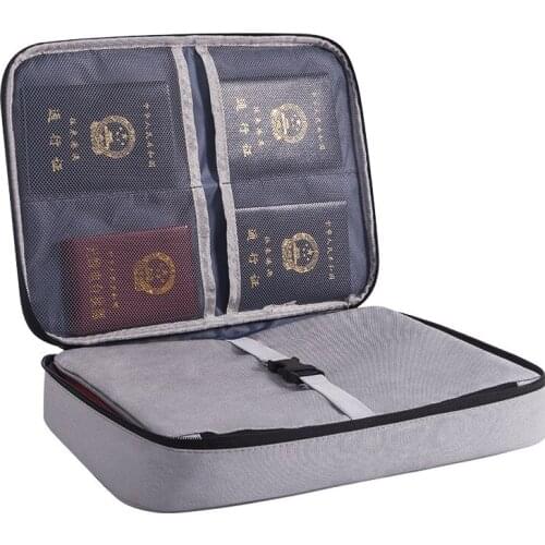 Travel Passport Document Storage Bag Waterproof ID Card Organizer Zipper Pouch Card Wallet Passport Bag Credit Card Storage Bag