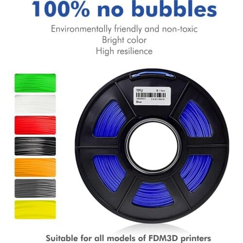 Enotepad 3D Printer Filament Flexible TPU 1.75mm 0.5KG Tolerance +/-0.02mm 100% no bubble for 3d printer пластик для 3д принтера