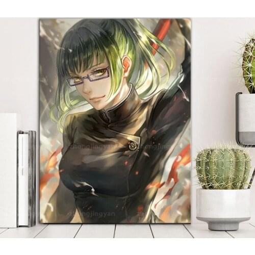 HD Prints Zenin Maki Canvas Painting Wall Art Jujutsu Kaisen Pictures Home Decor Bedroom Bedside Background Modular Anime Poster