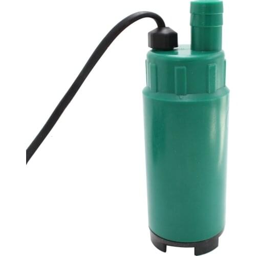 Hugwit Submersible Pump DC 12V Water Oil Diesel Fuel Transfer Refueling Tool 51mm 30L/min Kerosene Oil Pump Plastic 24V