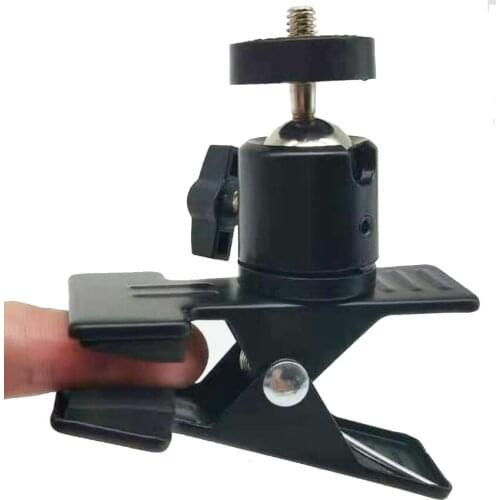 Camera Holding Mount Multi-function Clip Clamp Holder Mount with Standard Ball Head 1/4 Screw For Flash Light Stand Accessary