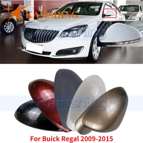 Kamshing For Buick Regal 2009-2015 Outside Rearview Mirror Cover Rear View Mirror Cover Side Mirror Shell Cap Housing House