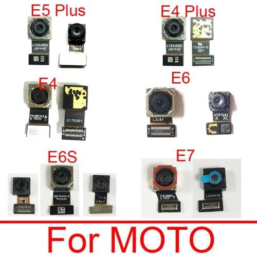 Front & Rear Back Camera Module For Motorola Moto E4 E5 E6 Plus XT1773 Main Small Camera Flex Cable Replacement Repair Part