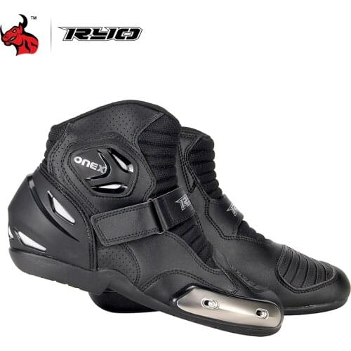 RYO Motorcycle Boots Men 2021 New Spring Summer Racing Collision Avoidance Short Boots Anti Fall Non-slip Racing Shoes