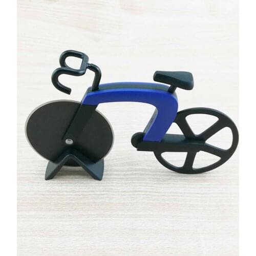 Newly Bicycle Pizza Cutter Wheel Stainless Steel Plastic Bike Roller Pizza Chopper Slicer Kitchen Gadget