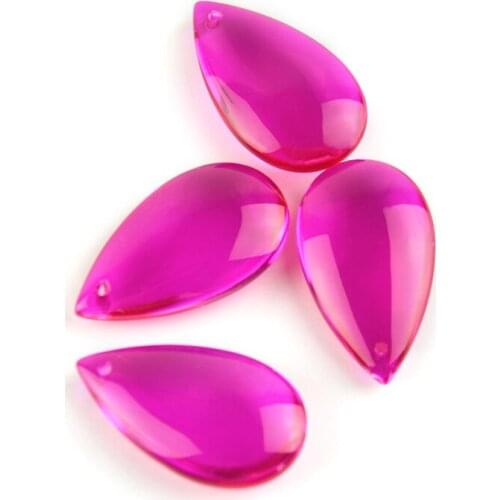 38mm/50mm Rose Water Drop Prisms For Lighting Crystal Chandelier Suncatcher Ornament Lighting Lamp Hanging Decoration