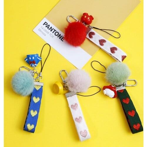 Christmas new original cartoon cute cartoon key chain mobile phone pendant car hanging bag pendant creativity