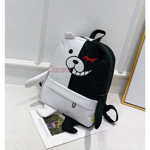 Anime Danganronpa Monokuma Cosplay Backpack Cartoon Student School Shoulder Bag Travel Bags Rucksack
