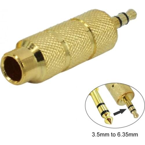 3.5mm Male Plug Jack to 6.5mm Female Connector Headphone Amplifier Audio Adapter Microphone AUX 3.5mm Converter