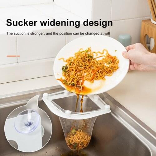 Kitchen Sink Anti Blocking Leftovers Drain Rack Pool Disposable Soup Separation Filter Net Bag Portable Garbage Net Bag Tools