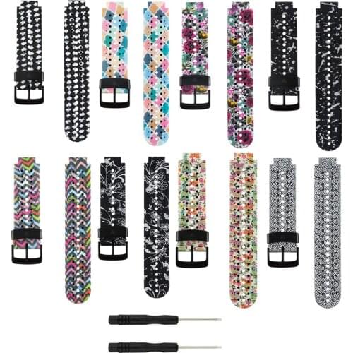 230HS) Replacement Soft Silicone Sporting Strap For Garmin Forerunner 220/230/235/620/630/735XT/235Lite Smartwatch Bands