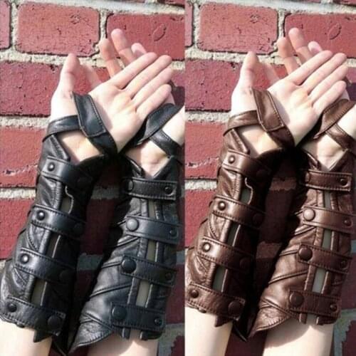 Medieval Viking Larp Knight European Bracers Buckle Armor Steampunk Archer Gauntlet Cosplay Costume