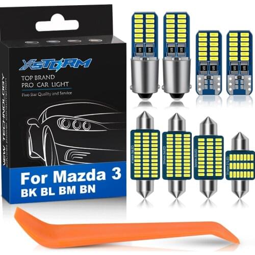 XSTORM For Mazda 3 BK BL BM BN 2004-2020 Vehicle Canbus No Error Car Interior Lights LED Bulb Map Trunk License Plate Lamp 12V
